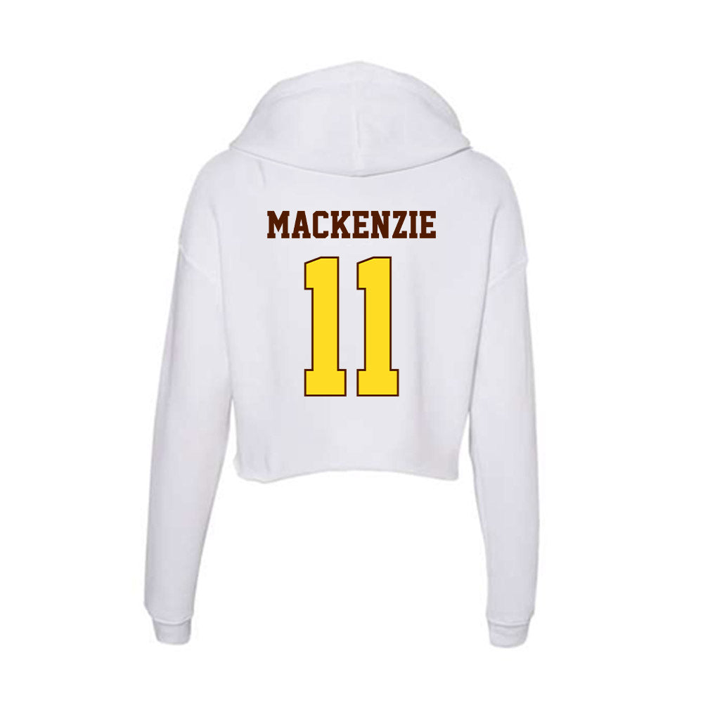 Western Michigan - NCAA Men's Ice Hockey : Tyler MacKenzie - Women's Crop Fleece Hoodie-1