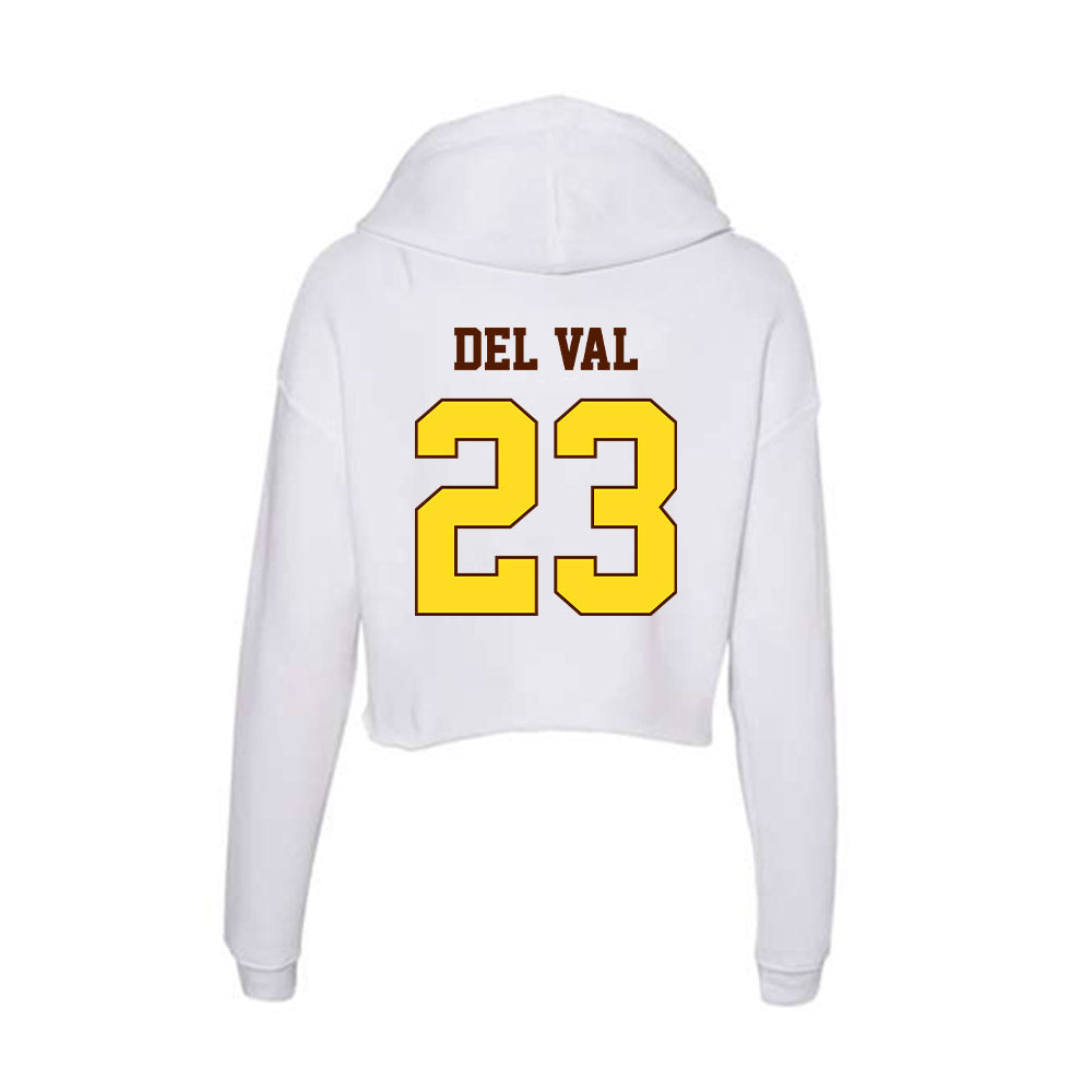 Western Michigan - NCAA Softball : Alysa Del Val - Women's Crop Fleece Hoodie-1