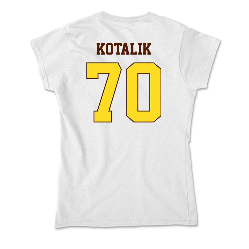 Western Michigan - NCAA Football : KJ Kotalik - Soft Style Women’s T-Shirt-1