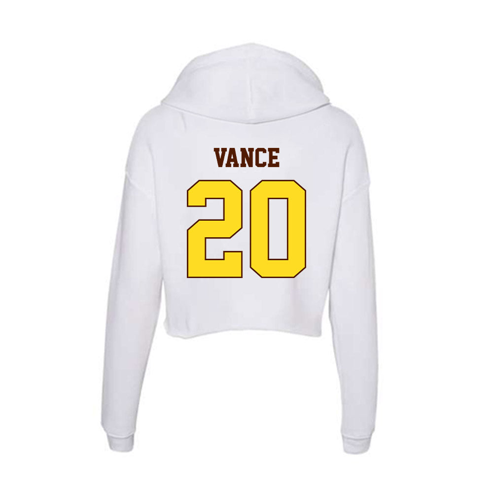 Western Michigan - NCAA Women's Soccer : Meredith Vance - Women's Crop Fleece Hoodie-1