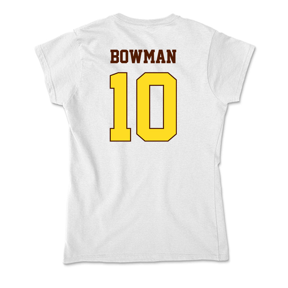 Western Michigan - NCAA Women's Soccer : Sophia Bowman - Soft Style Women’s T-Shirt-1
