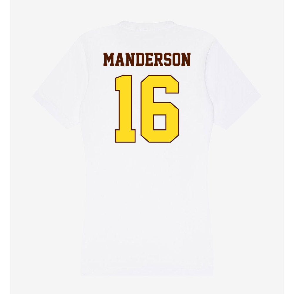Western Michigan - NCAA Women's Soccer : Jaida Manderson - Women's V-Neck T-Shirt-1