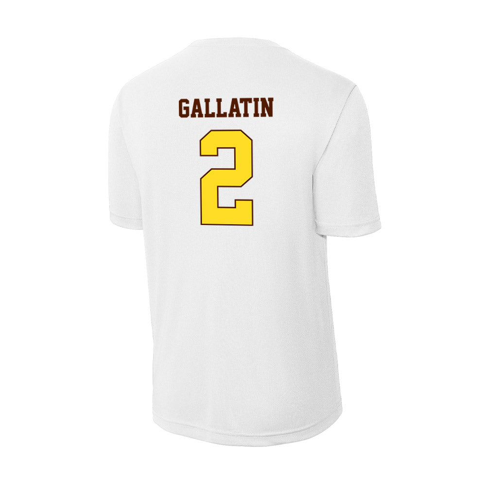 Western Michigan - NCAA Men's Ice Hockey : Grady Gallatin - Activewear T-Shirt-1