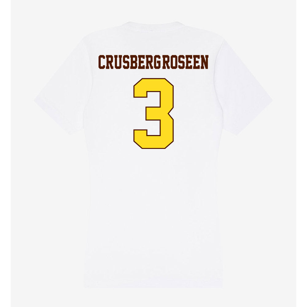 Western Michigan - NCAA Men's Ice Hockey : Cole Crusberg-Roseen - Women's V-Neck T-Shirt-1