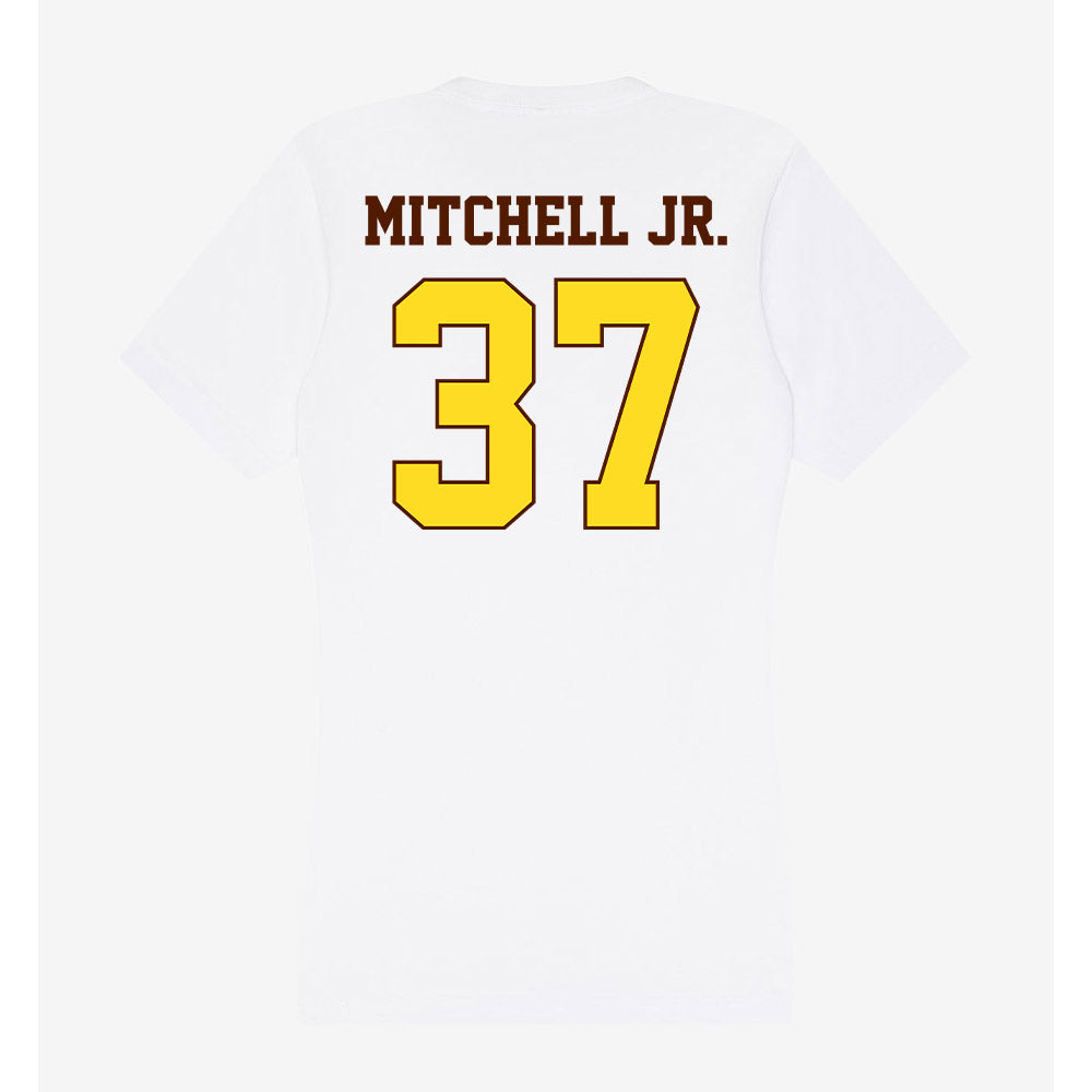 Western Michigan - NCAA Football : Carlos Mitchell Jr. - Women's V-Neck T-Shirt-1