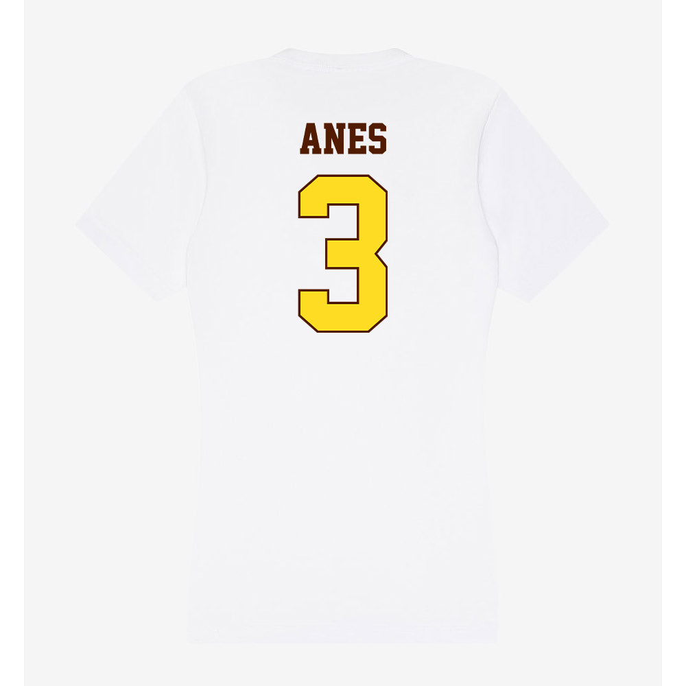 Western Michigan - NCAA Football : Brenden Anes - Women's V-Neck T-Shirt-1