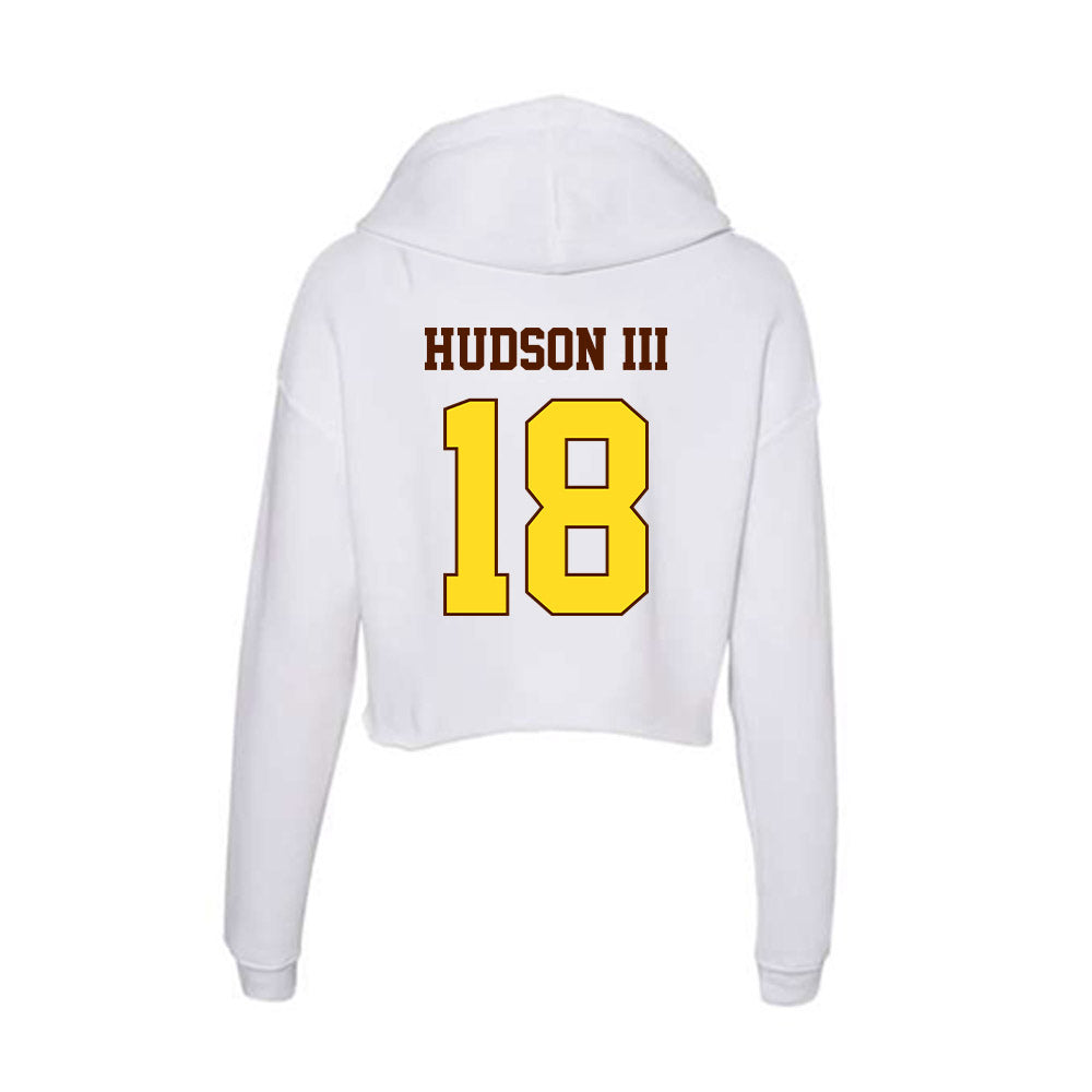 Western Michigan - NCAA Men's Soccer : Eddie Hudson III - Women's Crop Fleece Hooded Sweatshirt-1
