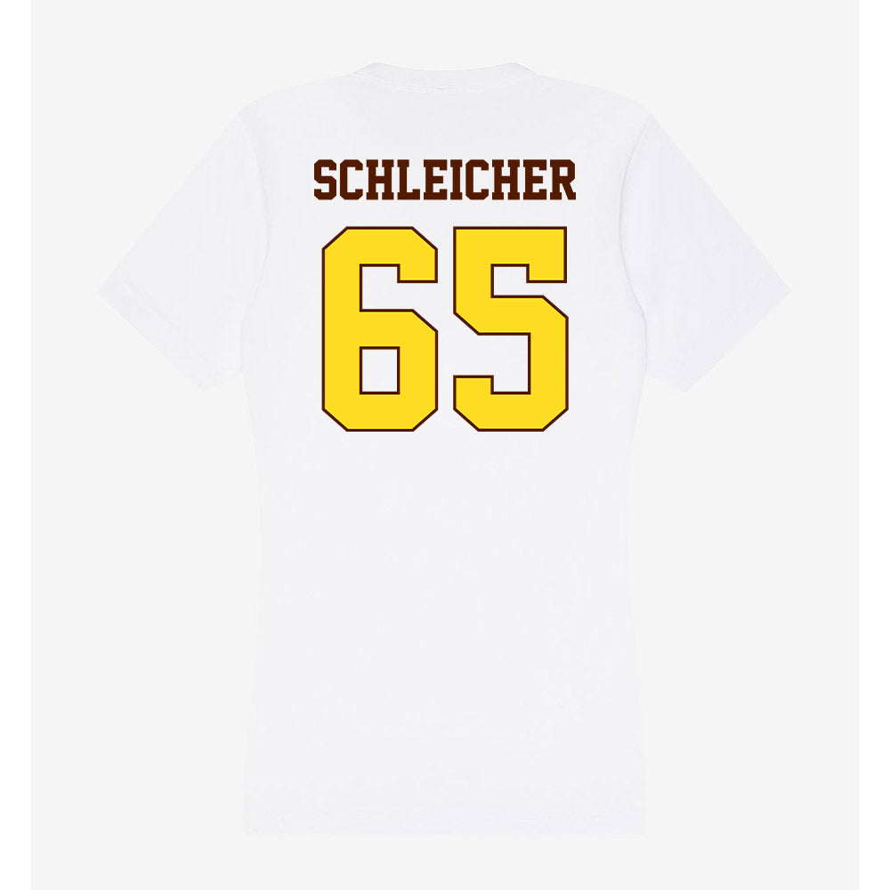 Western Michigan - NCAA Football : Jeremy Schleicher - Women's V-Neck T-Shirt-1