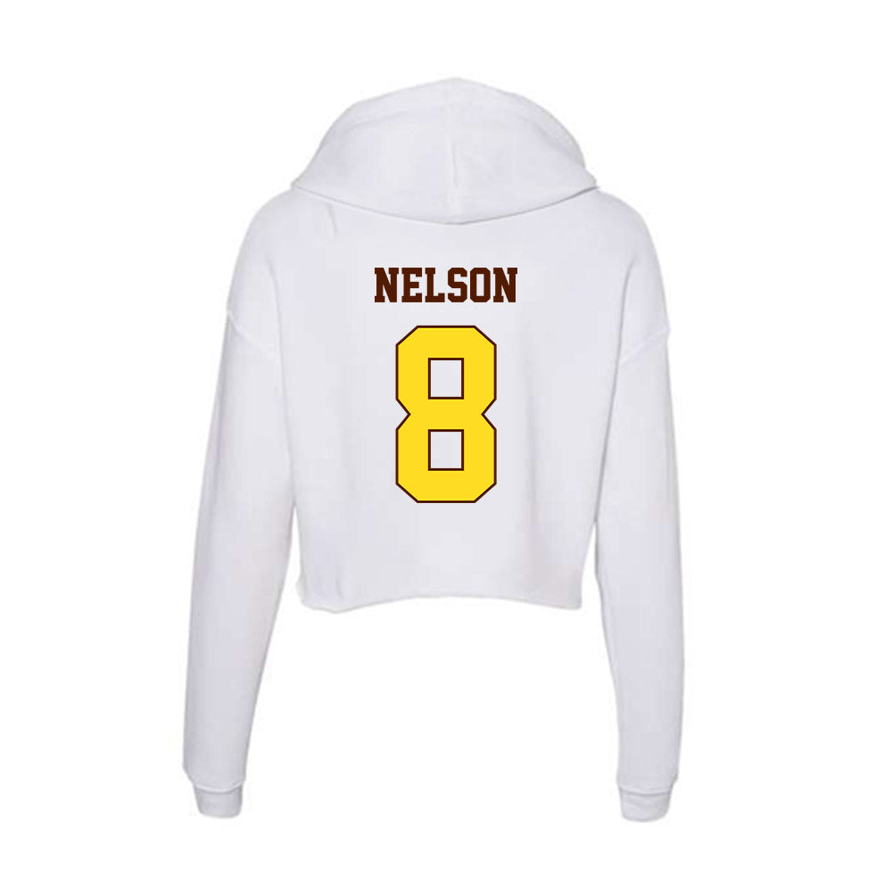 Western Michigan - NCAA Football : Egypt Nelson - Women's Crop Fleece Hoodie-1