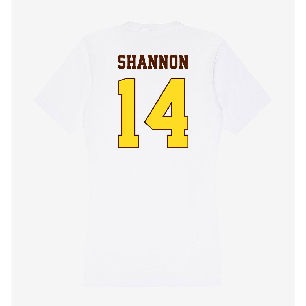 Western Michigan - NCAA Men's Soccer : Christian Shannon - Women's V-Neck T-Shirt-1