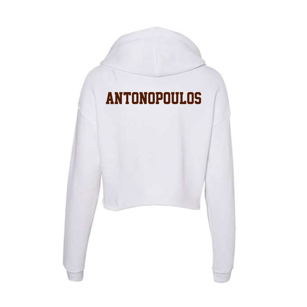 Western Michigan - NCAA Men's Tennis : Alex Antonopoulos - Women's Crop Fleece Hoodie-1