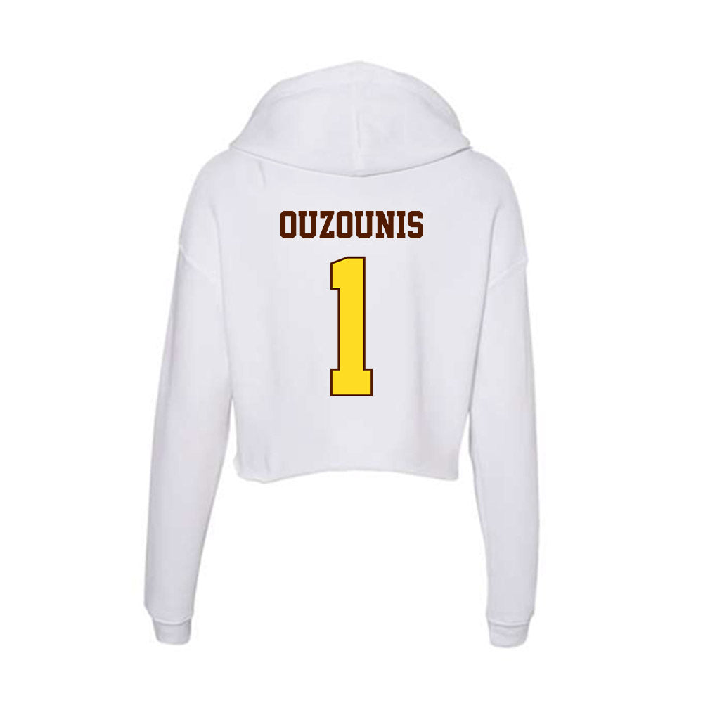 Western Michigan - NCAA Men's Soccer : Alessandro Ouzounis - Women's Crop Fleece Hoodie-1