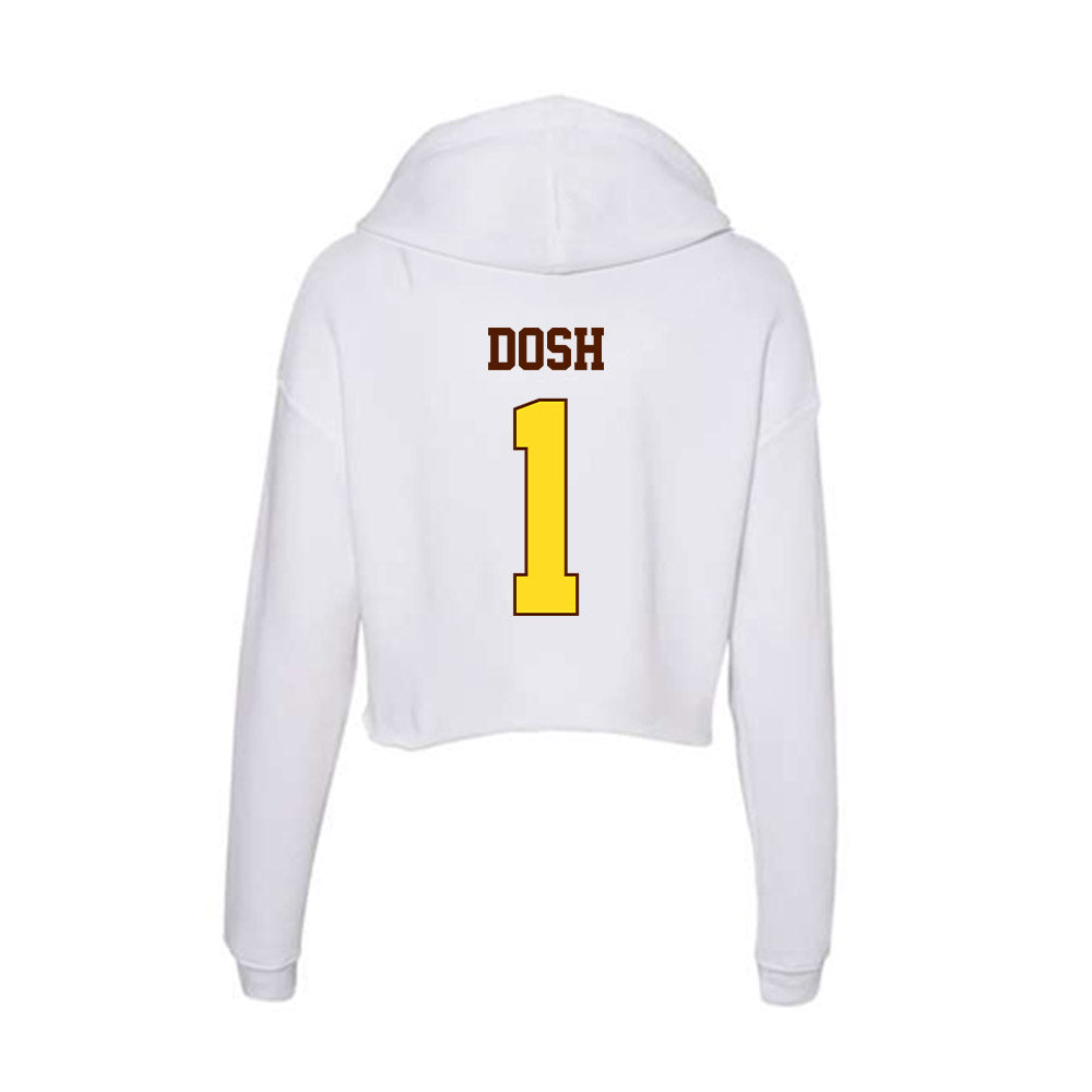 Western Michigan - NCAA Football : Jaxson Dosh - Women's Crop Fleece Hoodie-1