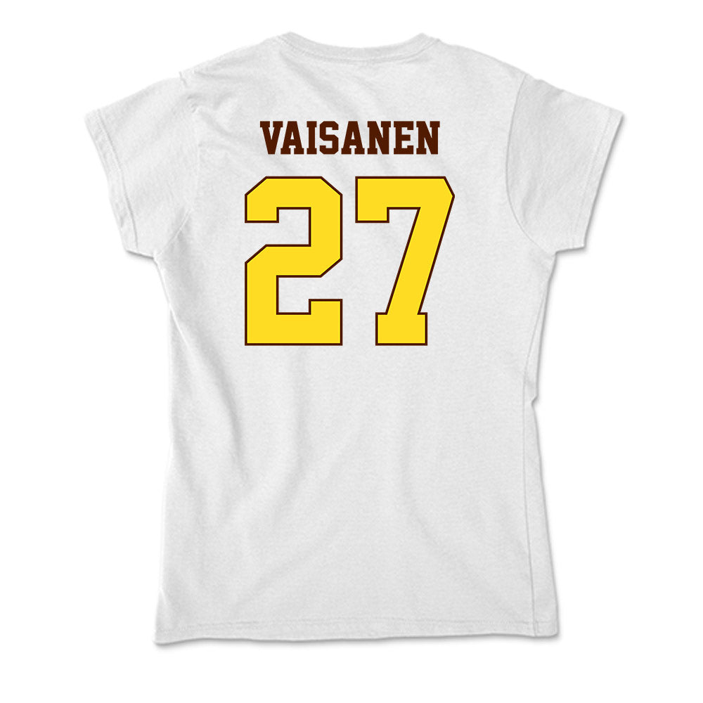 Western Michigan - NCAA Men's Ice Hockey : Joona Vaisanen - Soft Style Women’s T-Shirt-1