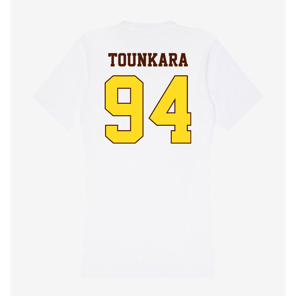 Western Michigan - NCAA Football : Ahmed Tounkara - Women's V-Neck T-Shirt-1