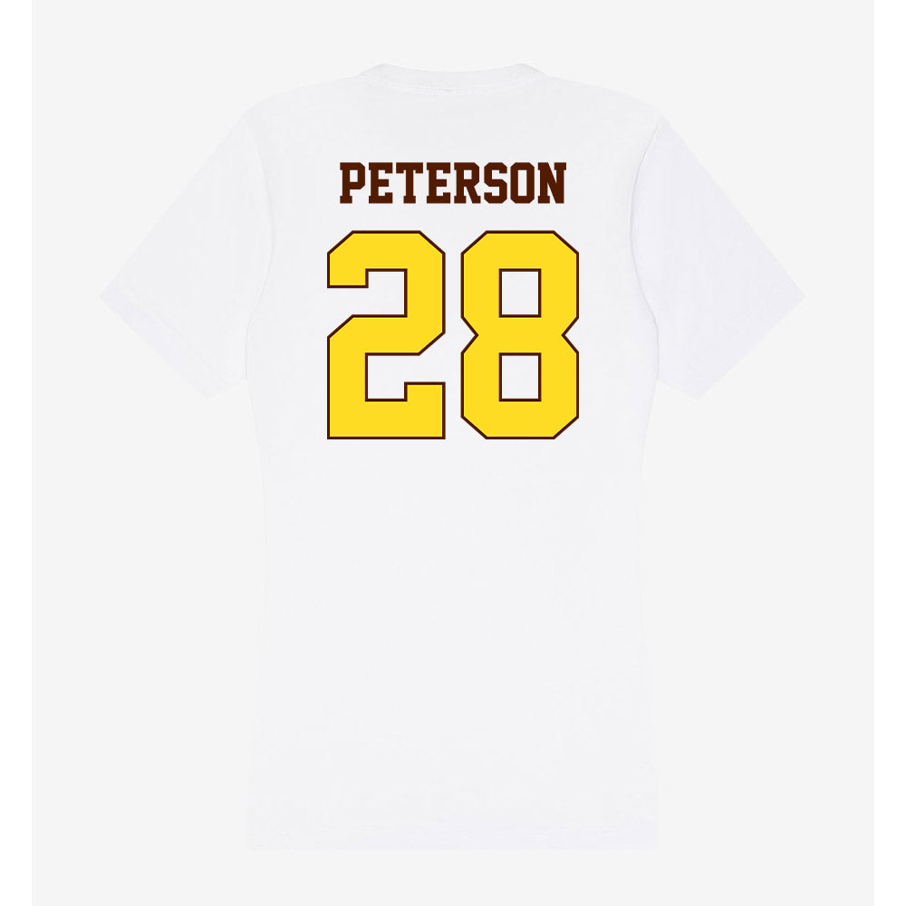 Western Michigan - NCAA Football : Will Peterson - Women's V-Neck T-Shirt-1