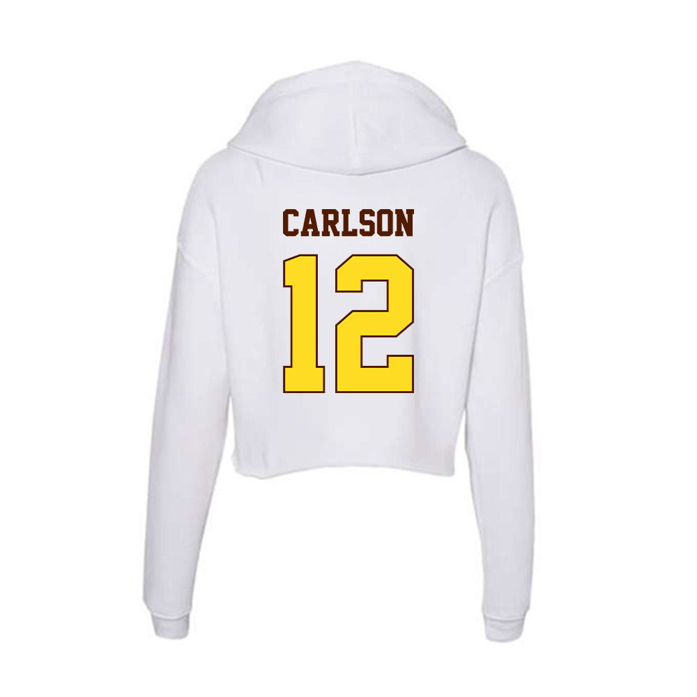 Western Michigan - NCAA Women's Basketball : Alli Carlson - Women's Crop Fleece Hoodie-1