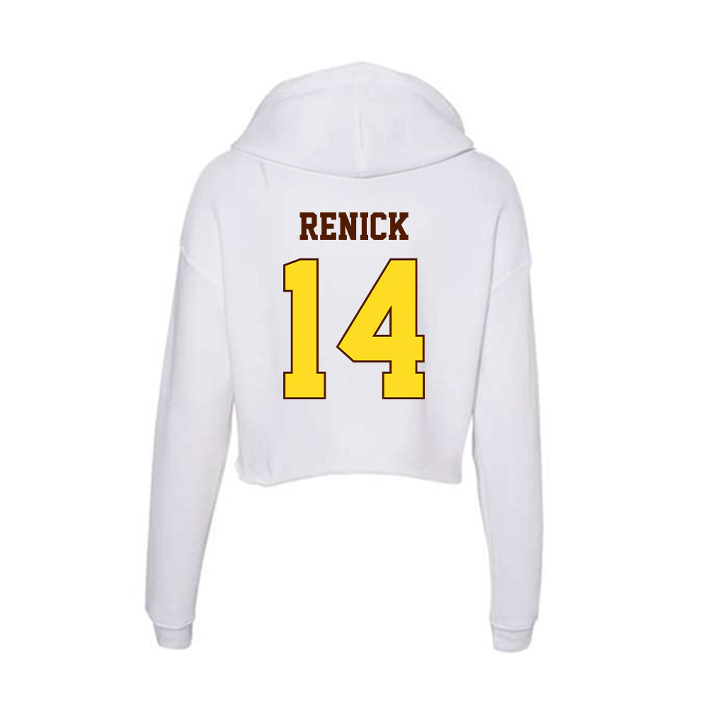 Western Michigan - NCAA Softball : Kiley Renick - Women's Crop Fleece Hooded Sweatshirt-1
