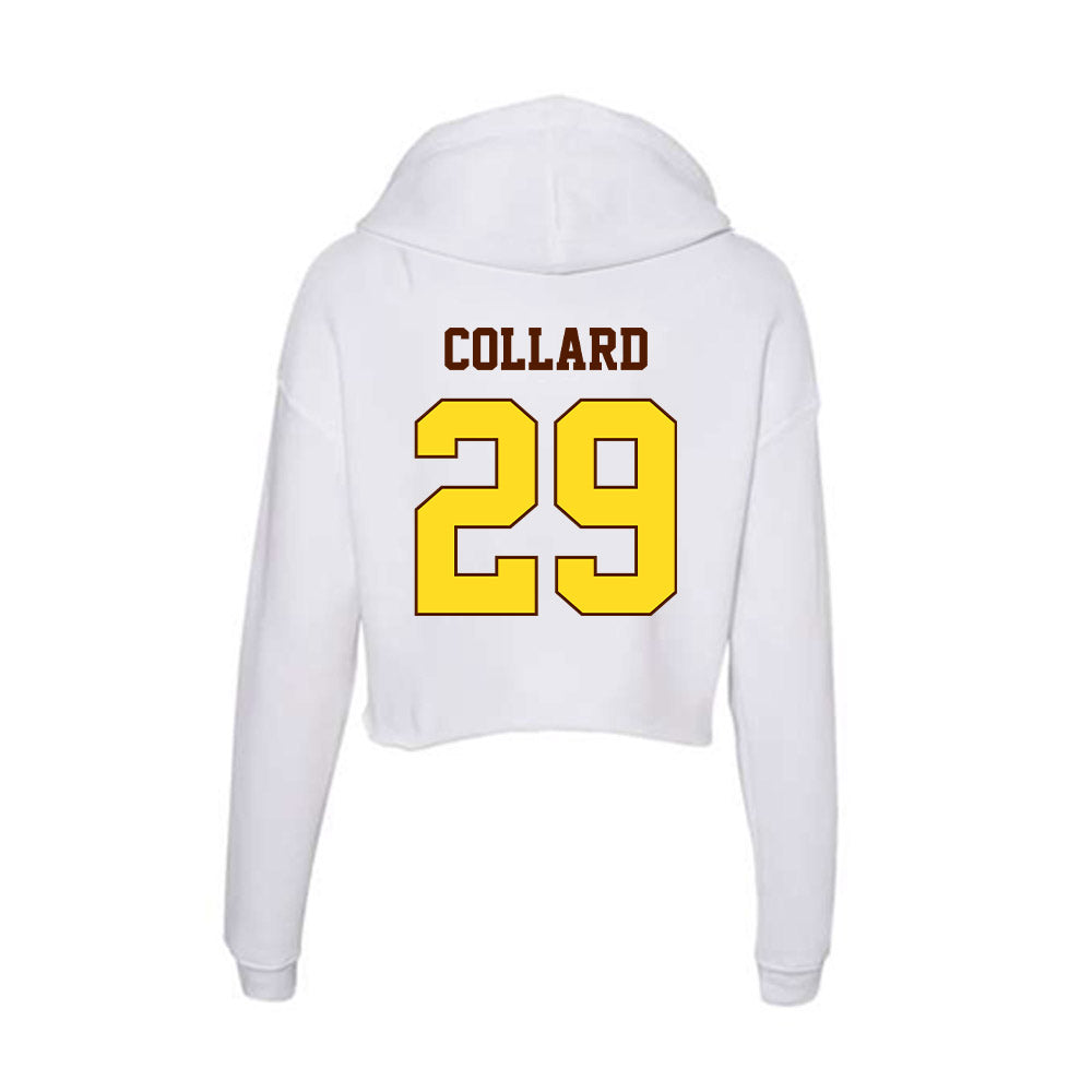 Western Michigan - NCAA Football : Trevon Collard - Women's Crop Fleece Hooded Sweatshirt-1