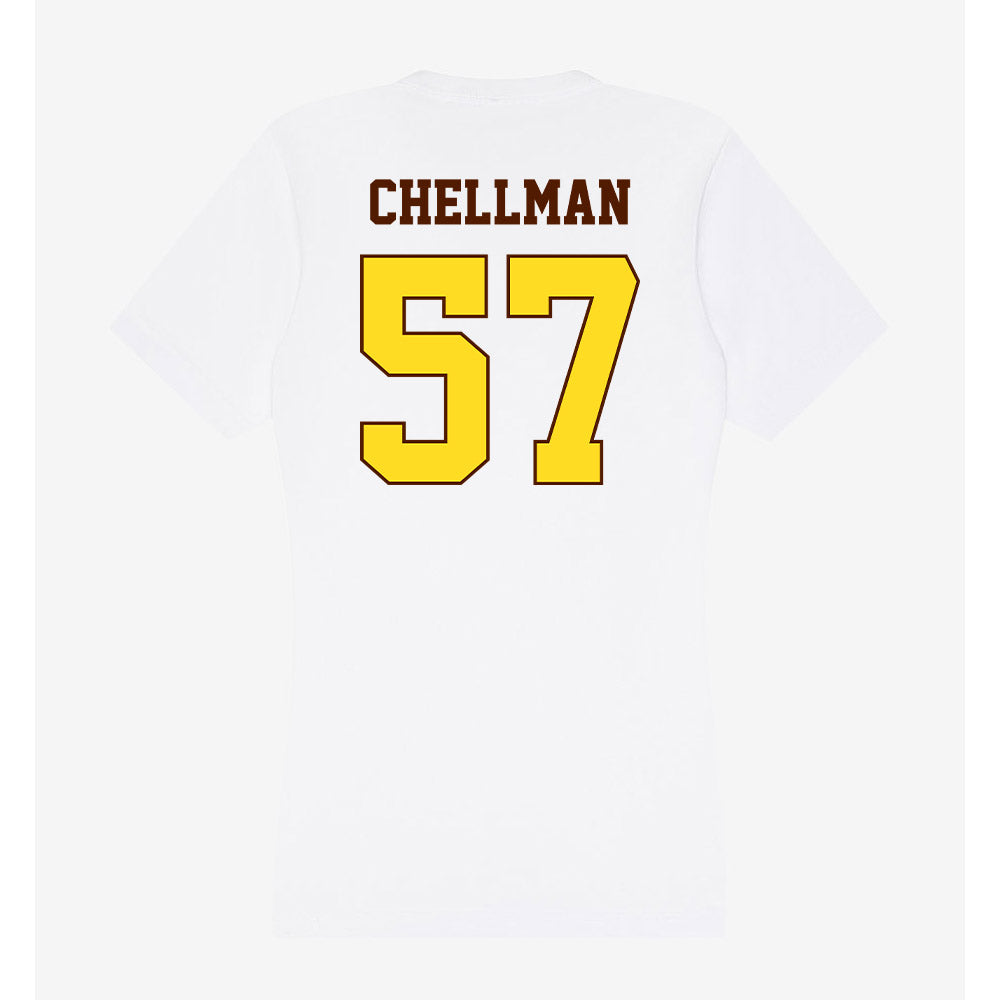Western Michigan - NCAA Football : Jake Chellman - Women's V-Neck T-Shirt-1