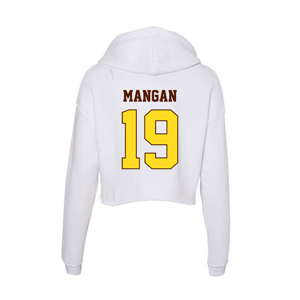 Western Michigan - NCAA Men's Soccer : Connor Mangan - Women's Crop Fleece Hooded Sweatshirt-1