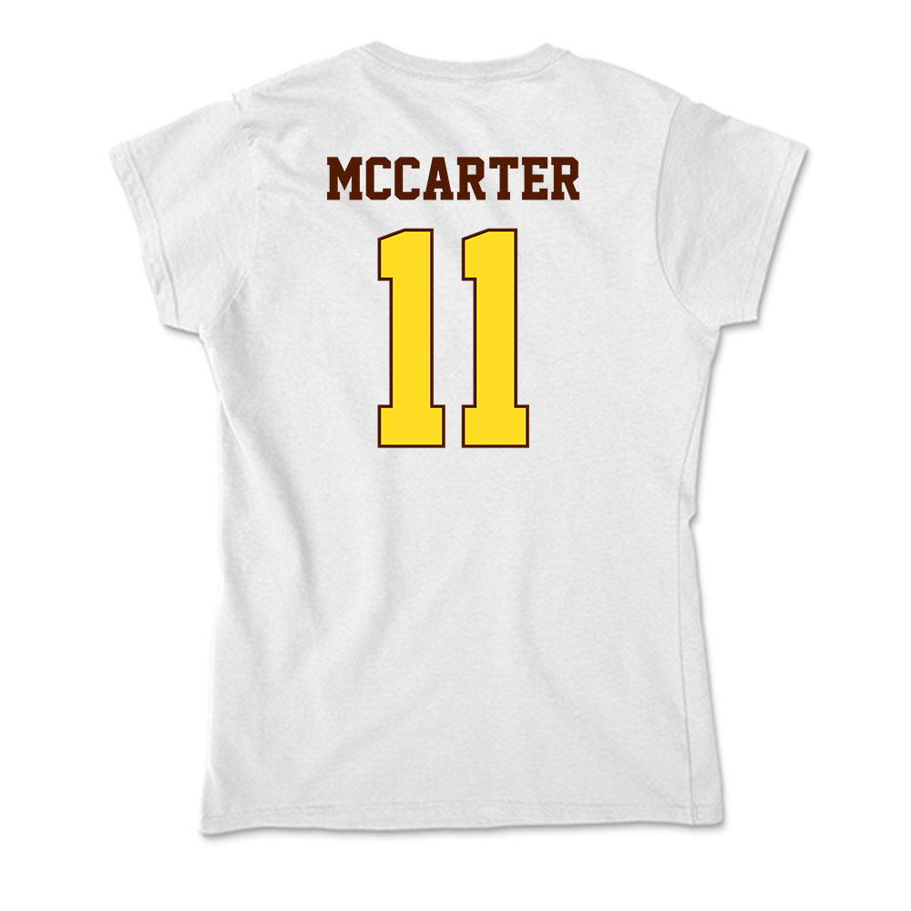 Western Michigan - NCAA Football : Jermar McCarter - Soft Style Women’s T-Shirt-1
