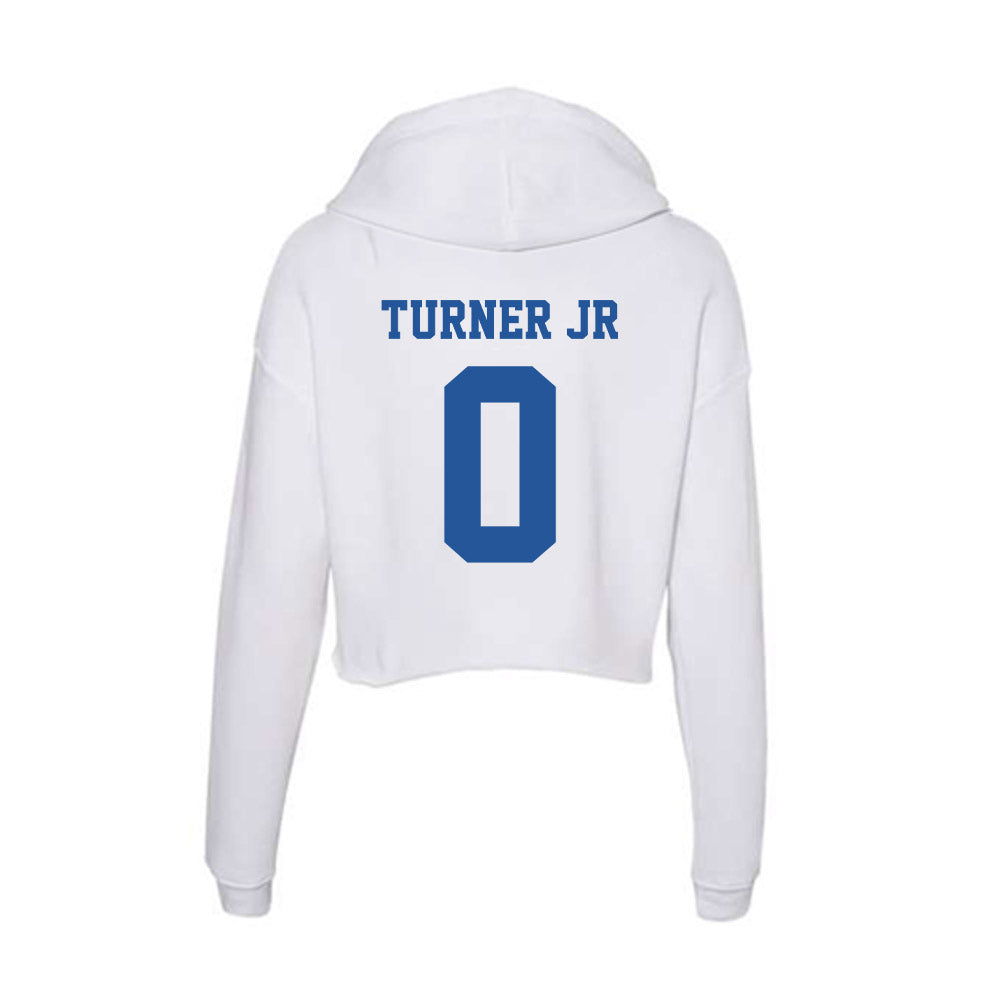 Hampton - NCAA Football : Antonio Turner jr - Women's Crop Fleece Hoodie-1
