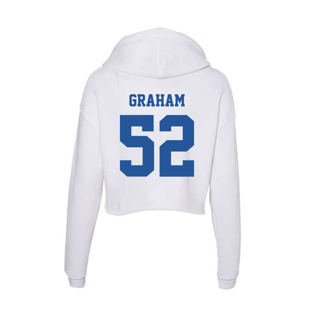 Hampton - NCAA Football : Camden Graham - Women's Crop Fleece Hooded Sweatshirt-1
