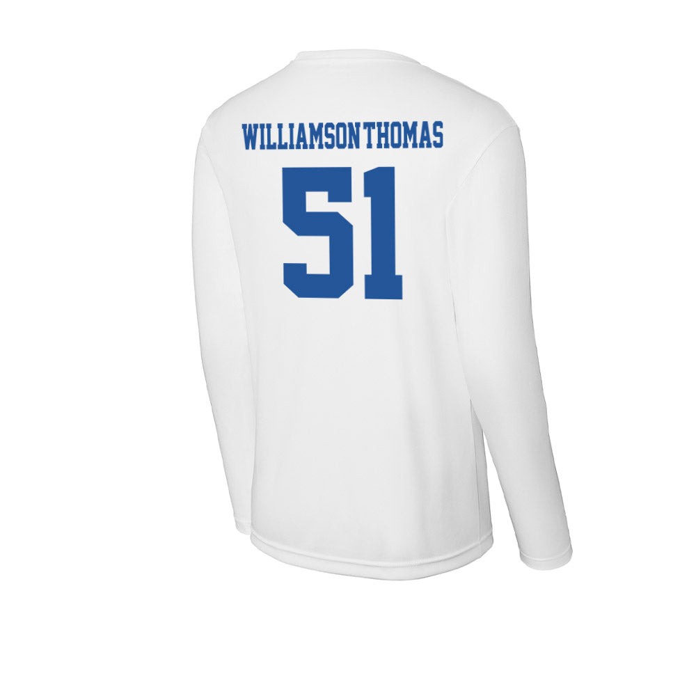 Hampton - NCAA Football : Jalen Williamson-Thomas - Activewear Long Sleeve T-Shirt-1