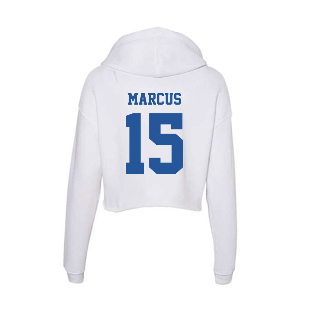 Hampton - NCAA Football : Temond Marcus - Women's Crop Fleece Hooded Sweatshirt-1