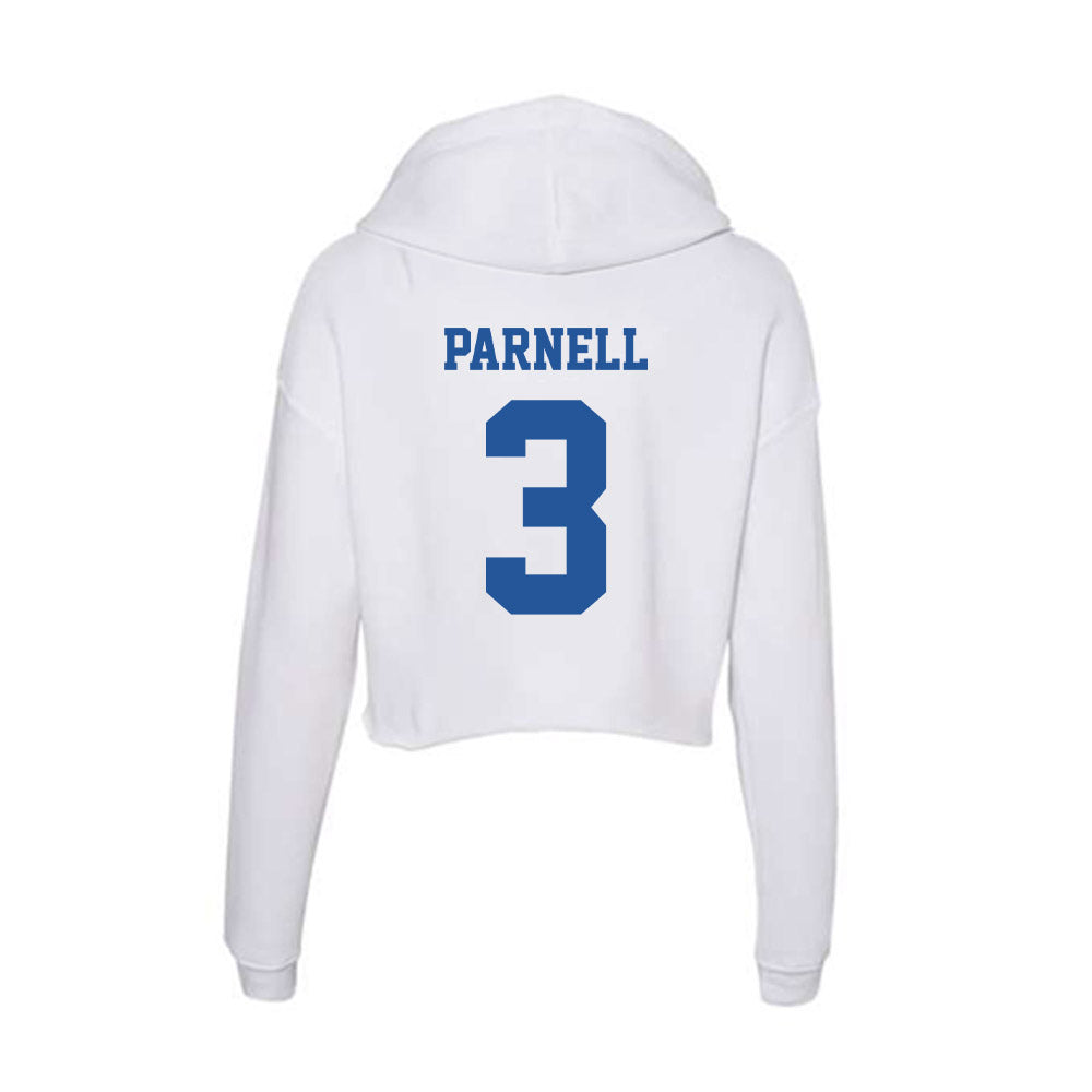 Hampton - NCAA Football : Brandon Parnell - Women's Crop Fleece Hooded Sweatshirt-1