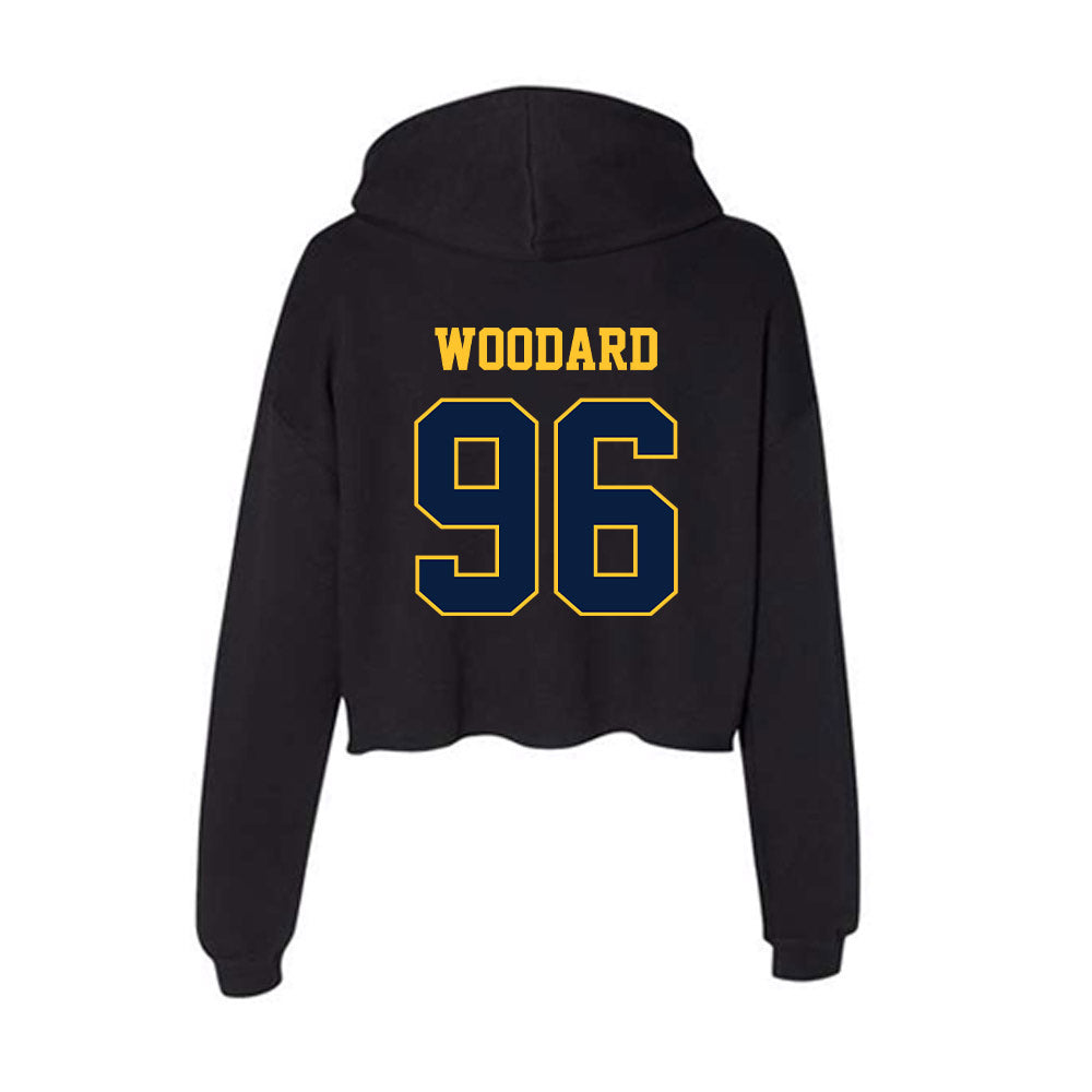 East Tennessee State - NCAA Football : Charles Woodard - Women's Crop Fleece Hoodie-1