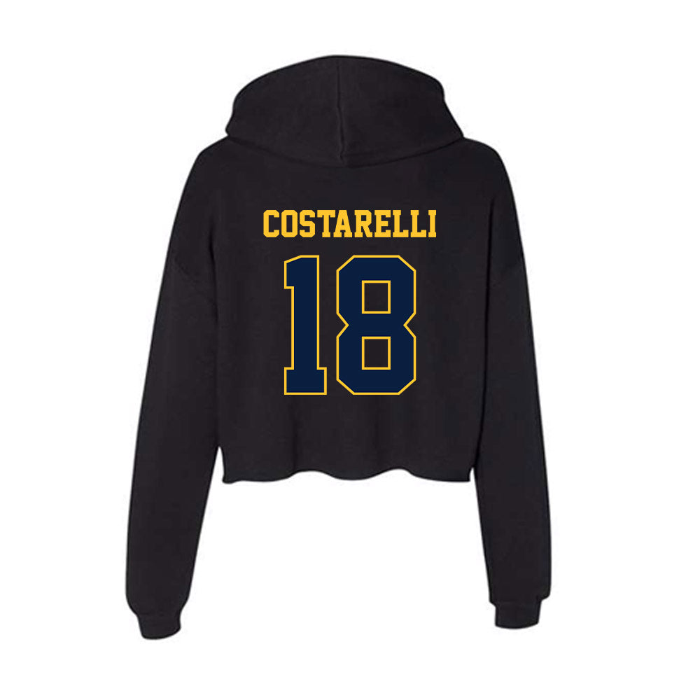 East Tennessee State - NCAA Baseball : Thomas Costarelli - Women's Crop Fleece Hoodie-1