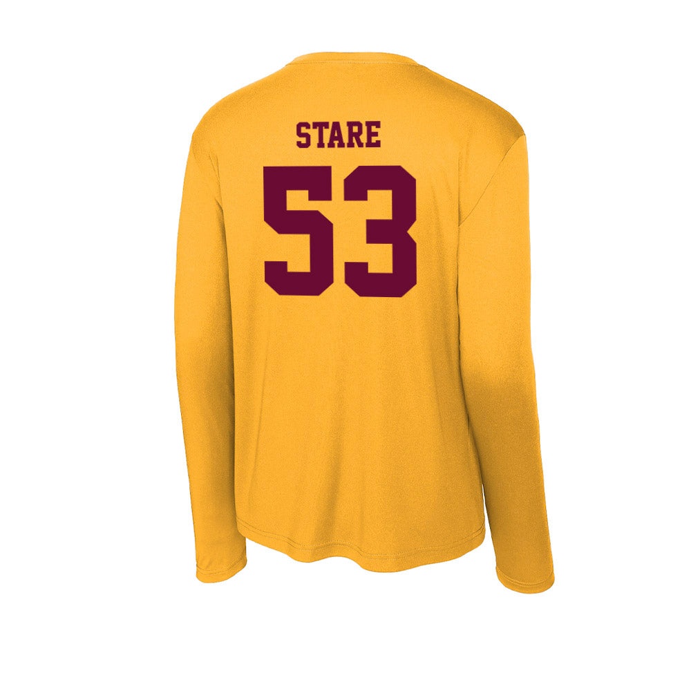 Central Michigan - NCAA Football : Collin Stare - Activewear Long Sleeve T-Shirt-1