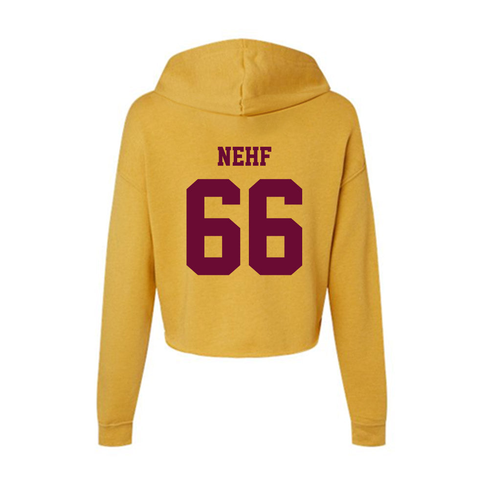 Central Michigan - NCAA Football : Matthew Nehf - Women's Crop Fleece Hoodie-1