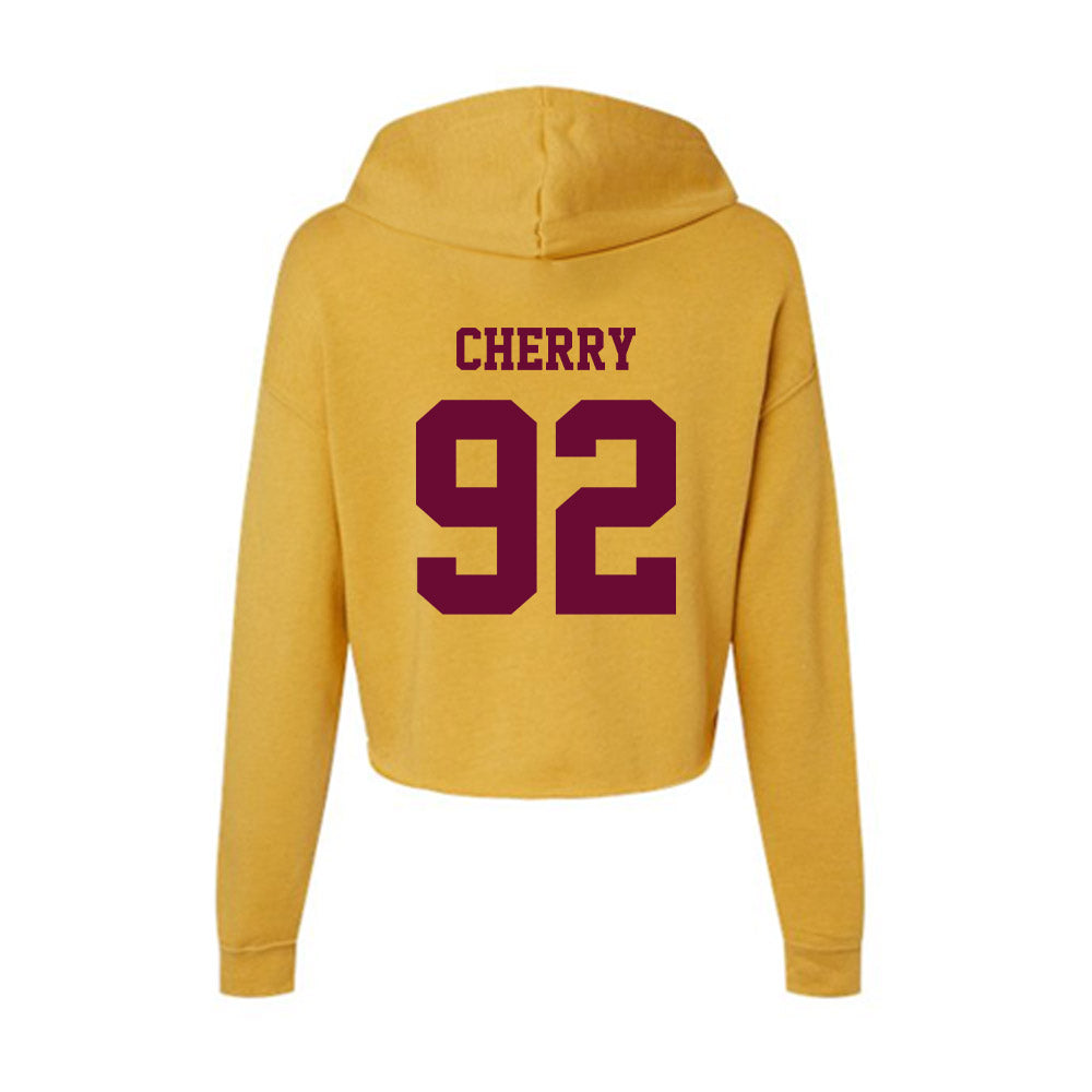 Central Michigan - NCAA Football : Jaxon Cherry - Women's Crop Fleece Hoodie-1
