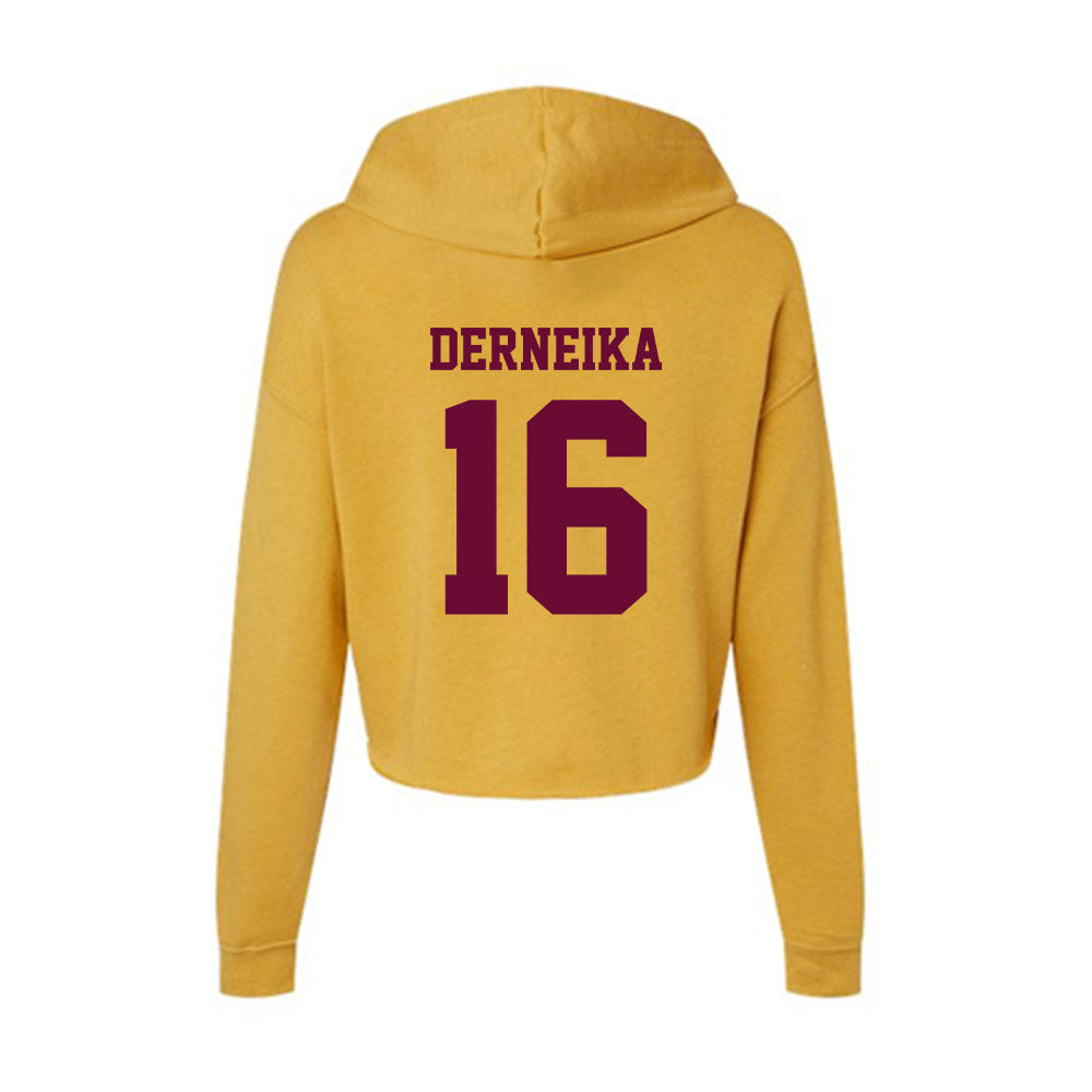 Central Michigan - NCAA Women's Soccer : Nada Derneika - Women's Crop Fleece Hooded Sweatshirt-1