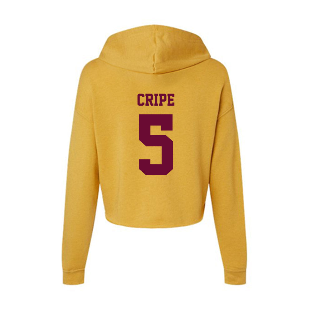 Central Michigan - NCAA Women's Volleyball : Taylor Cripe - Women's Crop Fleece Hoodie-1