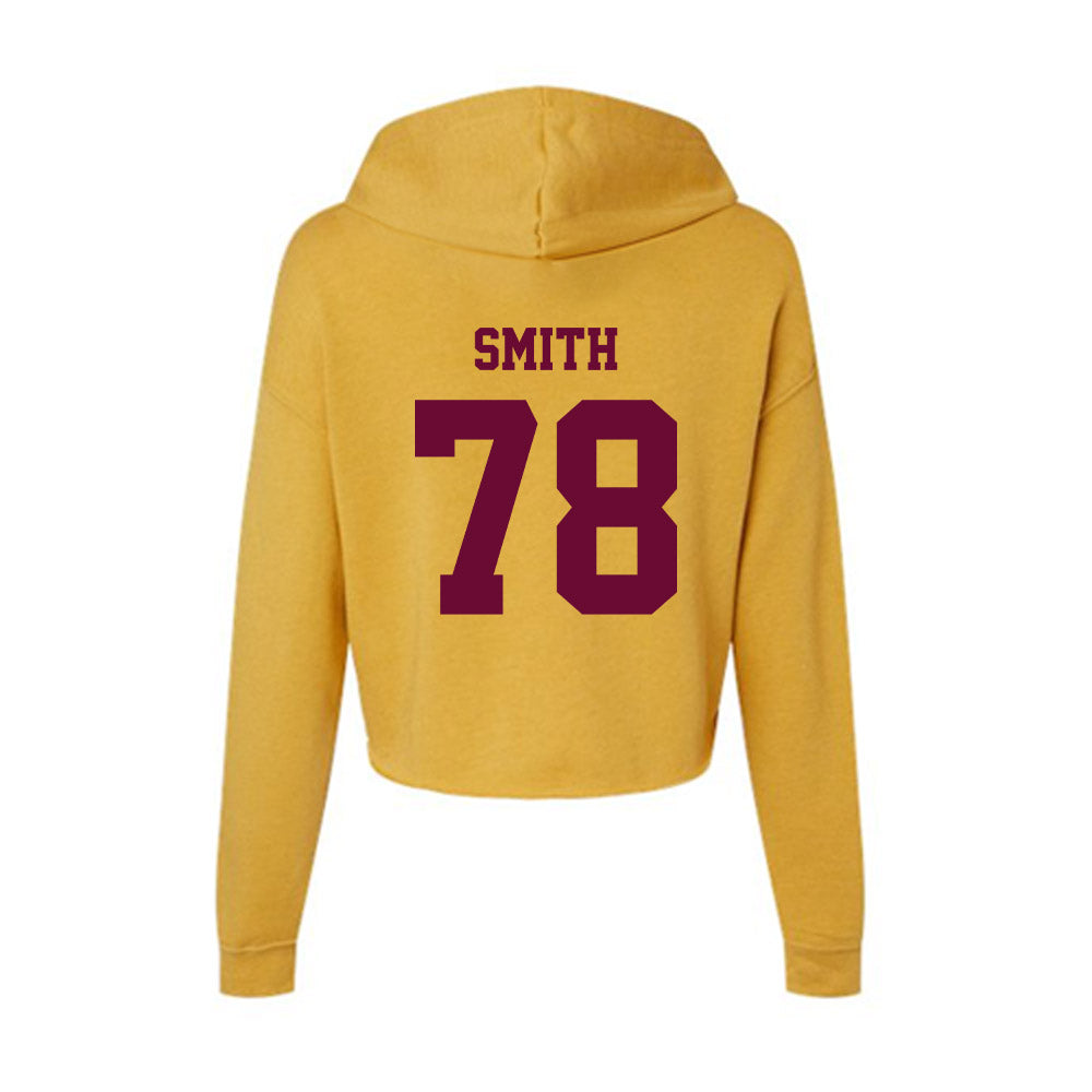 Central Michigan - NCAA Football : Talon Smith - Women's Crop Fleece Hoodie-1