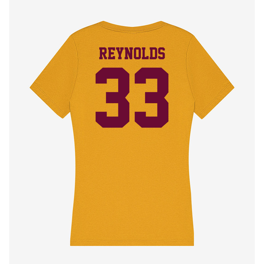 Central Michigan - NCAA Football : Elijah Reynolds - Women's V-Neck T-Shirt-1