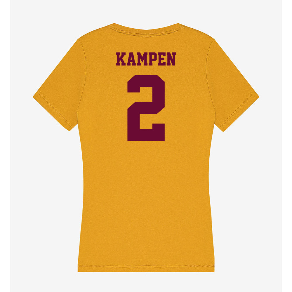 Central Michigan - NCAA Men's Basketball : Jalen Kampen - Women's V-Neck T-Shirt-1