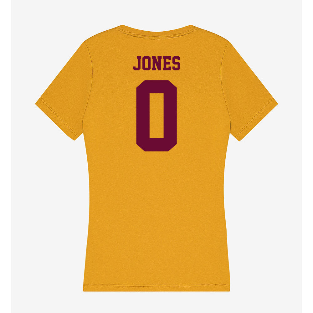 Central Michigan - NCAA Football : Kendall Jones - Women's V-Neck T-Shirt-1