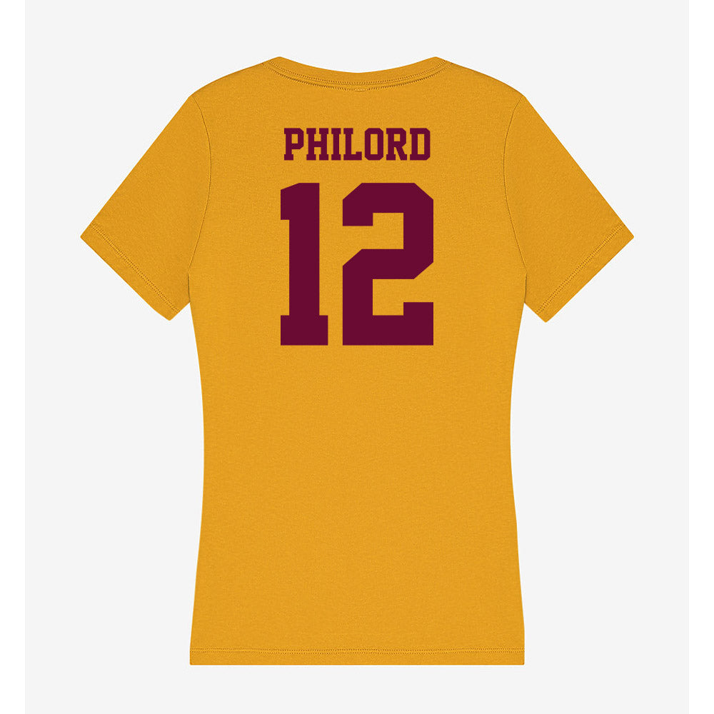 Central Michigan - NCAA Football : Donavan Philord - Women's V-Neck T-Shirt-1