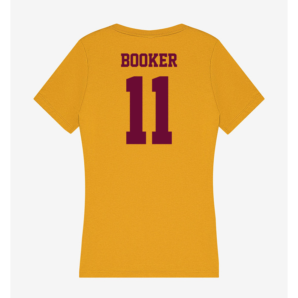 Central Michigan - NCAA Football : Josiah Booker - Women's V-Neck T-Shirt-1