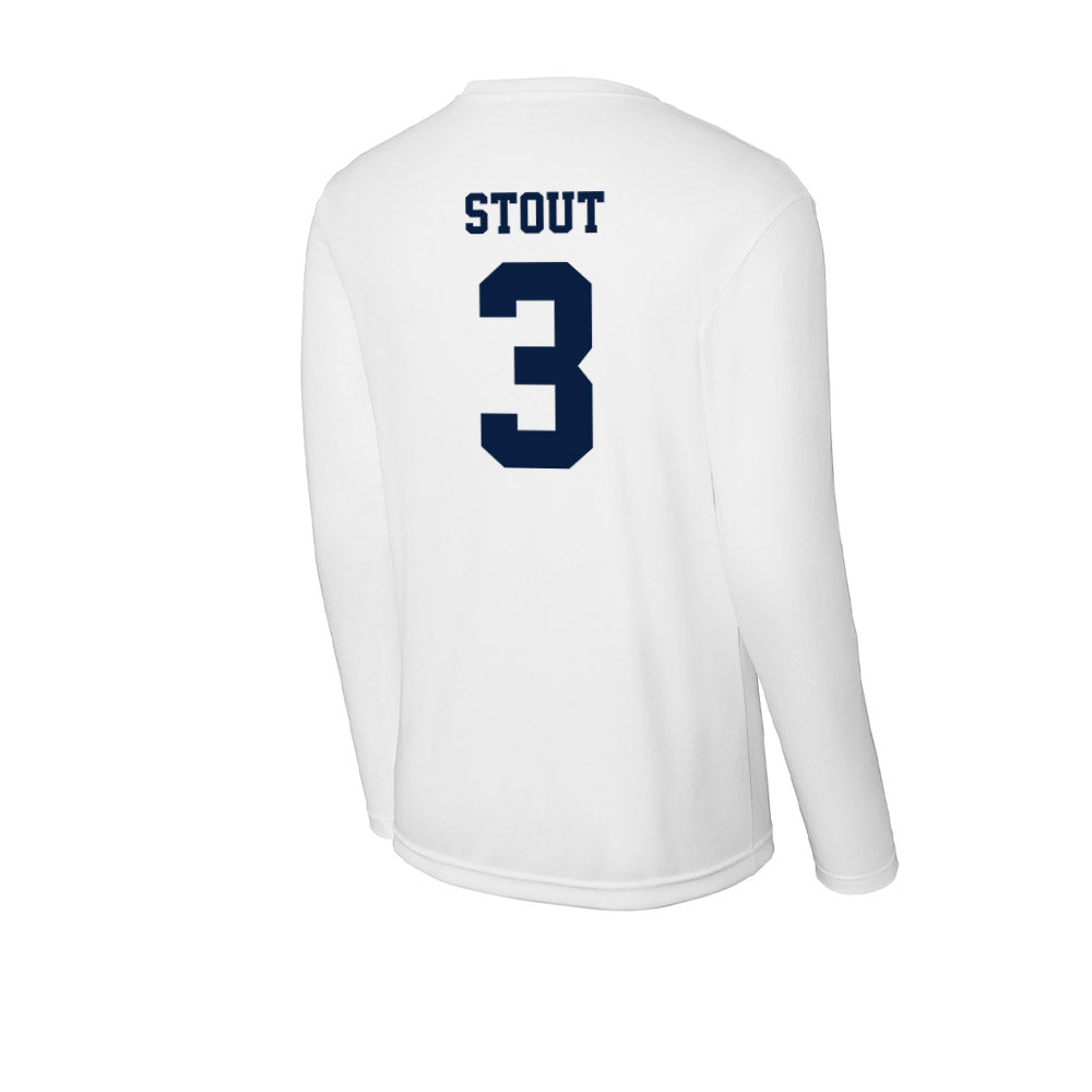 Northern Arizona - NCAA Football : Joey Stout - Activewear Long Sleeve T-Shirt-1