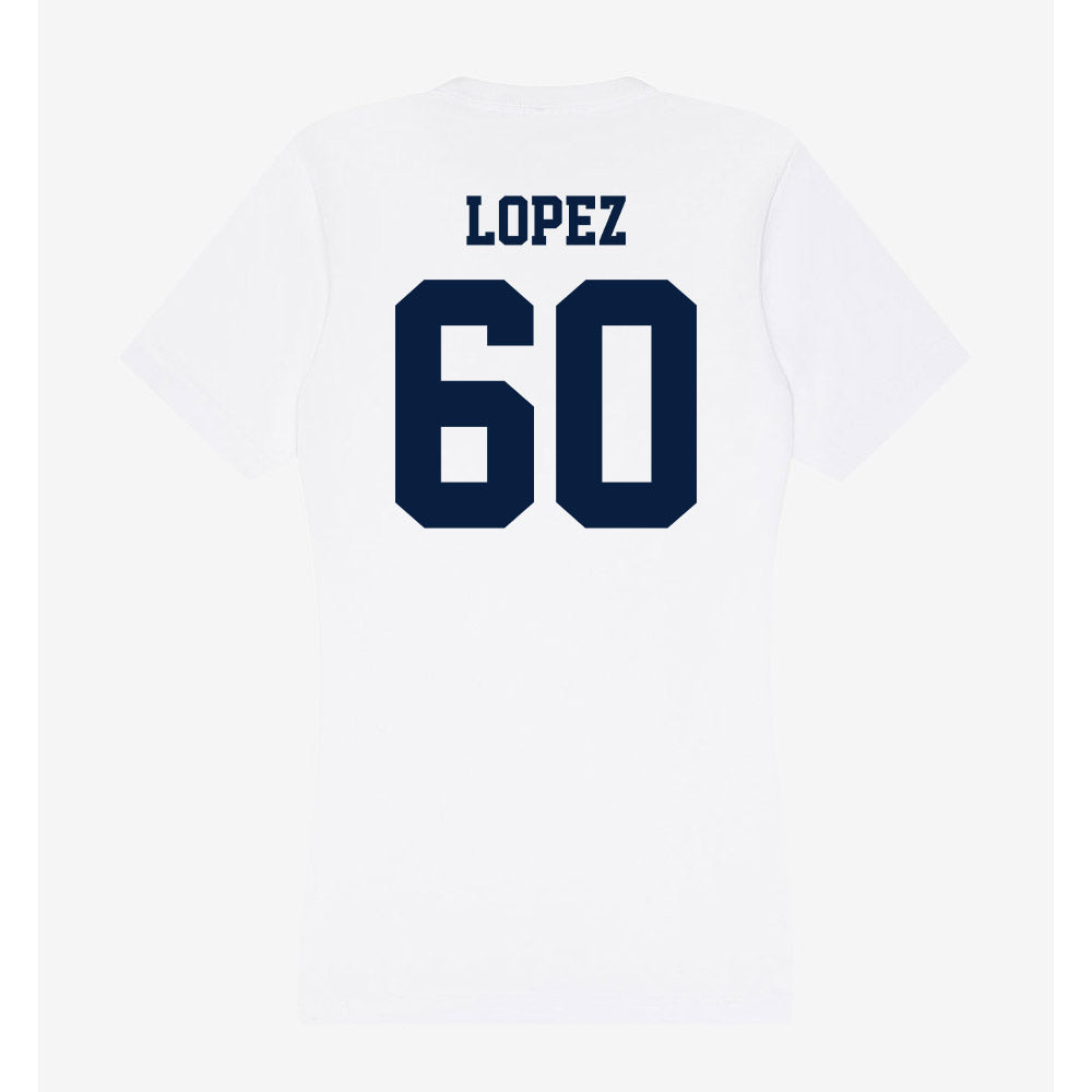 Northern Arizona - NCAA Football : John-Alexander Lopez - Women's V-Neck T-Shirt-1