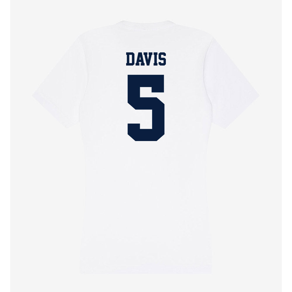 Northern Arizona - NCAA Women's Volleyball : Taryn Davis - Women's V-Neck T-Shirt-1