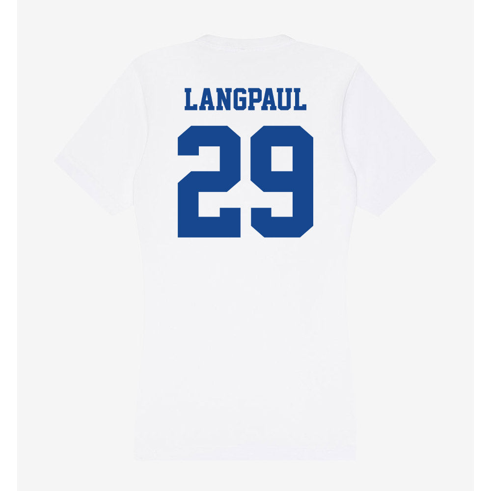 CNU - NCAA Football : Chase Langpaul - Women's V-Neck T-Shirt-1