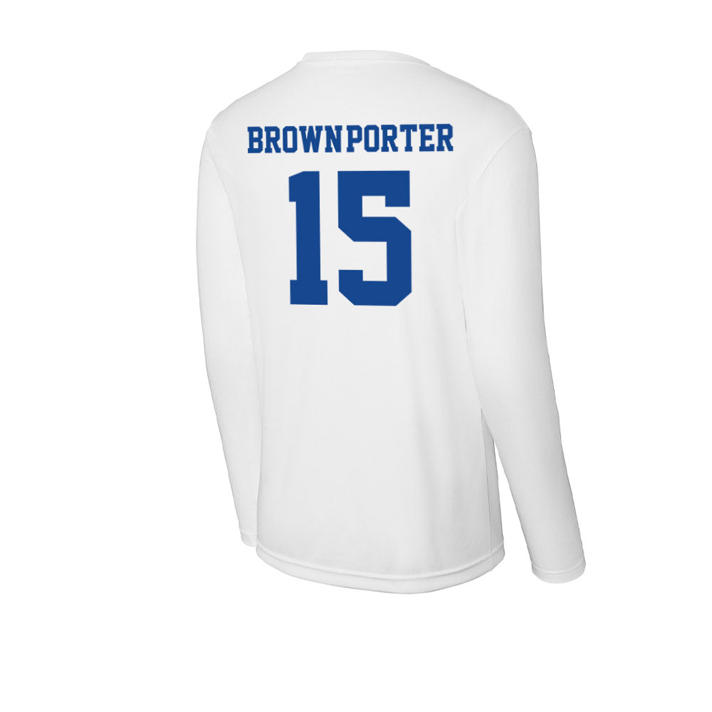 CNU - NCAA Football : Makari Brown-Porter - Classic Shersey Activewear Long Sleeve T-Shirt-1