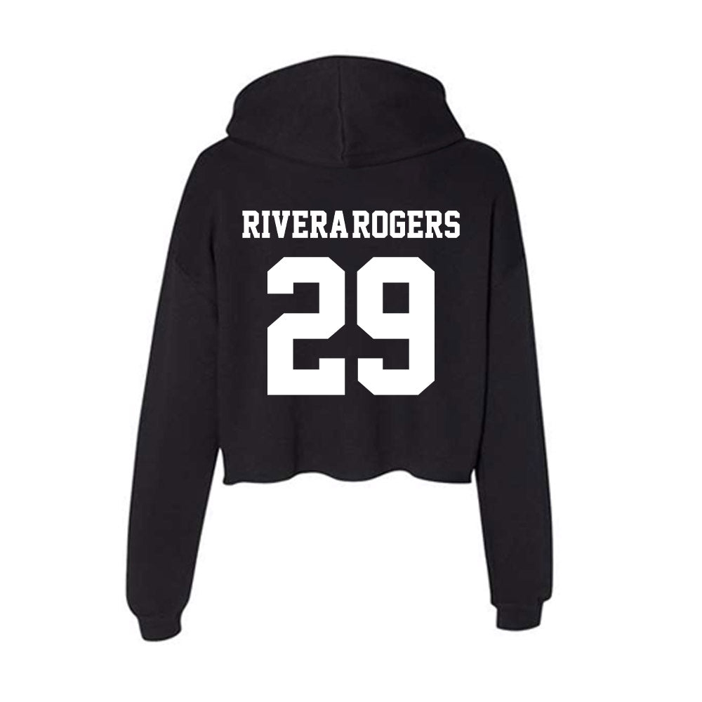 New Mexico - NCAA Football : Xavier Rivera-Rogers - Women's Crop Fleece Hoodie-1